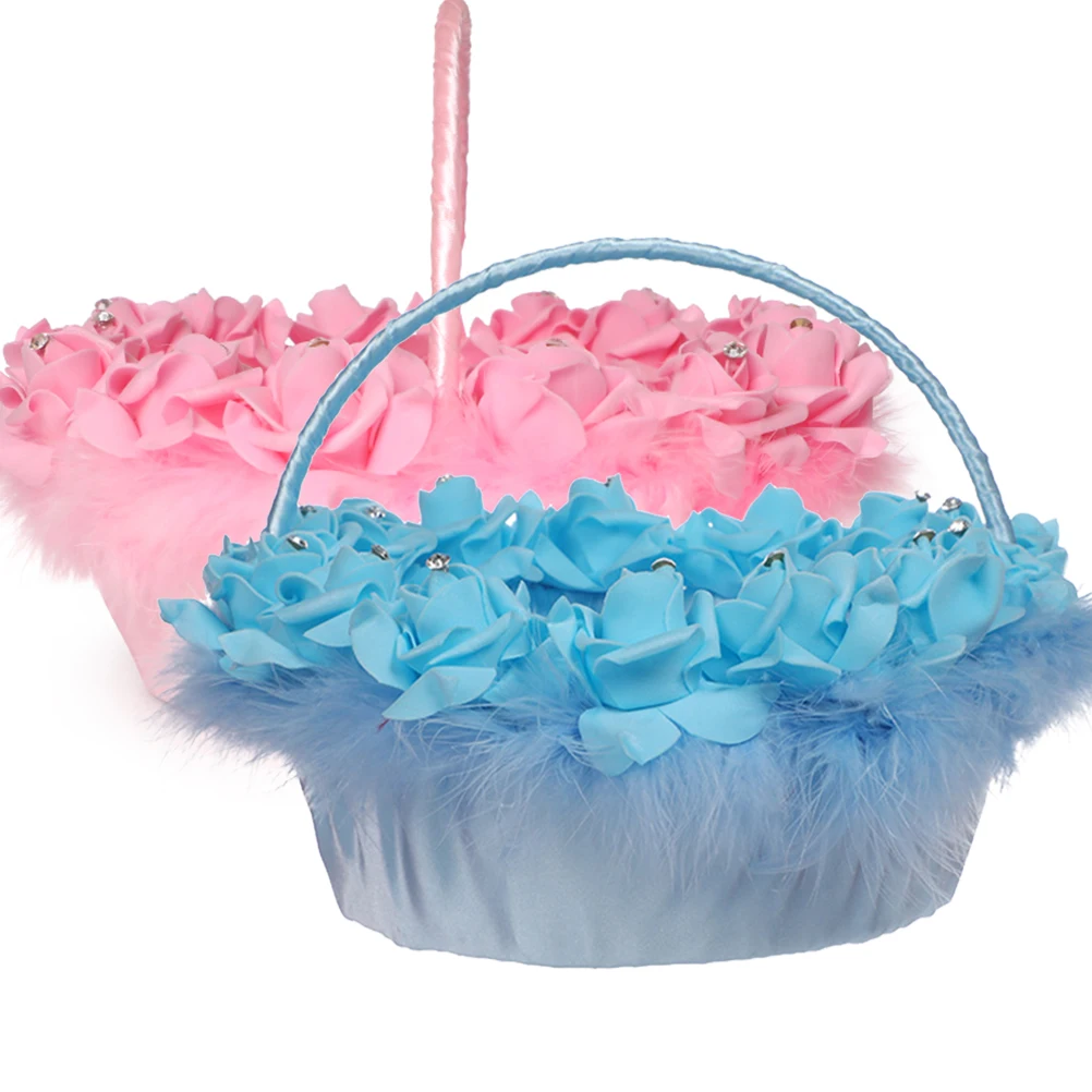 

Wedding Flower Wedding Delicate Basket Decorations Flower Basket Bridal Shower Woven Storage Romantic Occasions