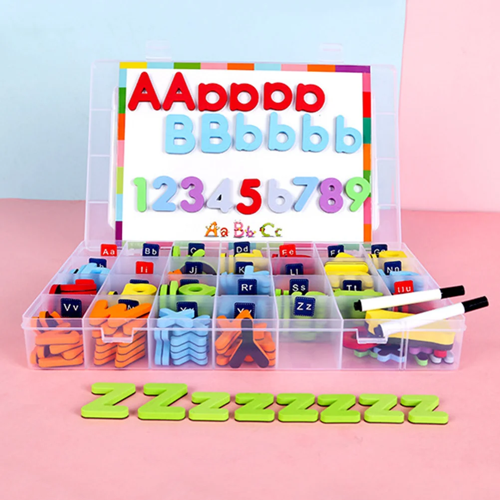 Planche à dessin magnétique avec lettres de l'alphabet, 1 ensemble, tableau blanc, apprentissage éducatif, éducation précoce, aimants de réfrigérateur pour enfants, main et oeil