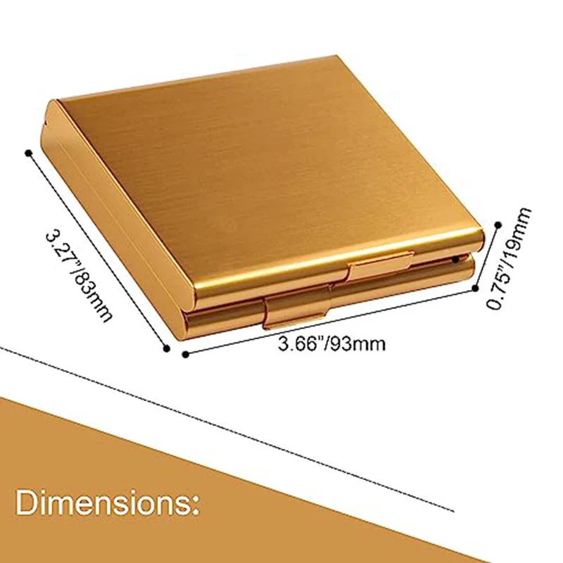 Caixa de cigarro de metal com abertura dupla, grande capacidade, 20 palitos, suporte para cigarros, à prova de umidade, presente ideal, acessórios para fumar