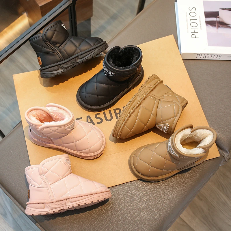 2025-inverno-novas-criancas-sapatos-botas-para-meninas-moda-estilo-coreano-fundo-macio-anti-escorregadio-versatil-manter-quente-tornozelo-sapatos