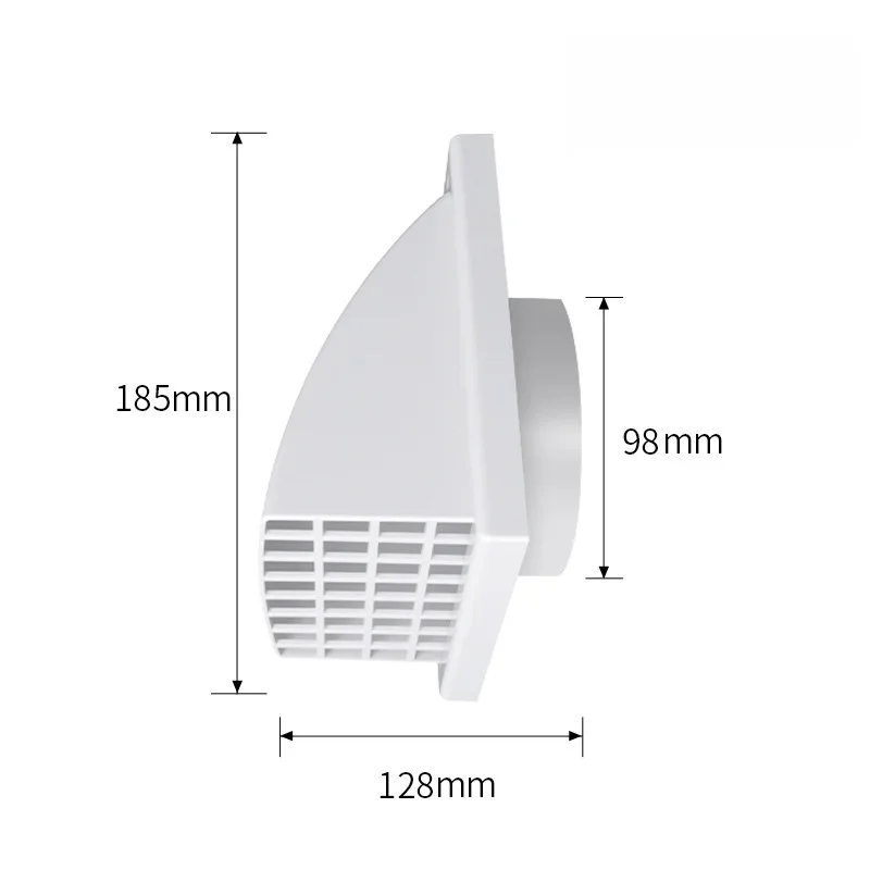 Outdoor Weatherproof Wall Vent Grille Adjustable Air Flow Valve Exterior Ventilation Protective Cover Home Improvement Accessory