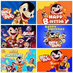 El Show de Bely y Beto Birthday Party Background Banner Children Room Baby Bath Decoration Supplies Photo Props Game Party Gifts