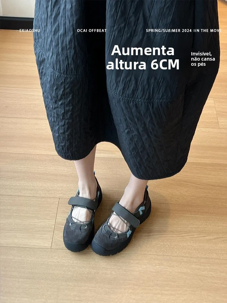 ballet-sport-shoes-women's-thick-bottom-mary-jane-shoes-korean-style-head-layer-cowhide-fashionable-summer-new-arrival