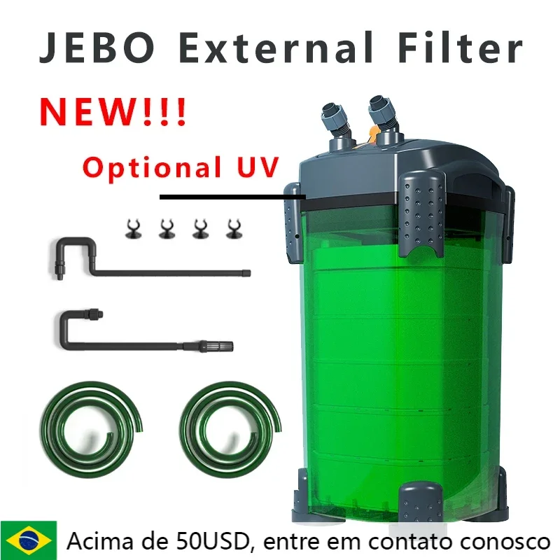 New JEBO filter fish tank filter fast water purification UV filter bucket grass tank filter cartridge external filter bucket