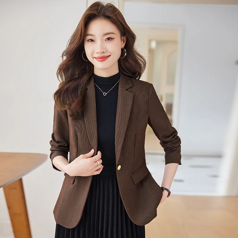 UNXX Petite Professional Workwear Blazer Women’s Autumn/Winter New Slim-fit Single-button Commuter Formal Jacket High Quality