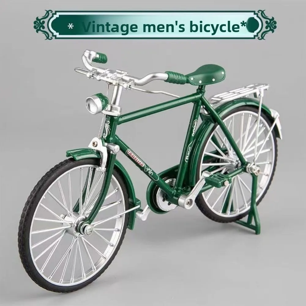 

Новый мини-набор для сборки своими руками: ретро-велосипед из сплава, 17,8*6,2*10,5 см, 4 цвета, ностальгическая модель