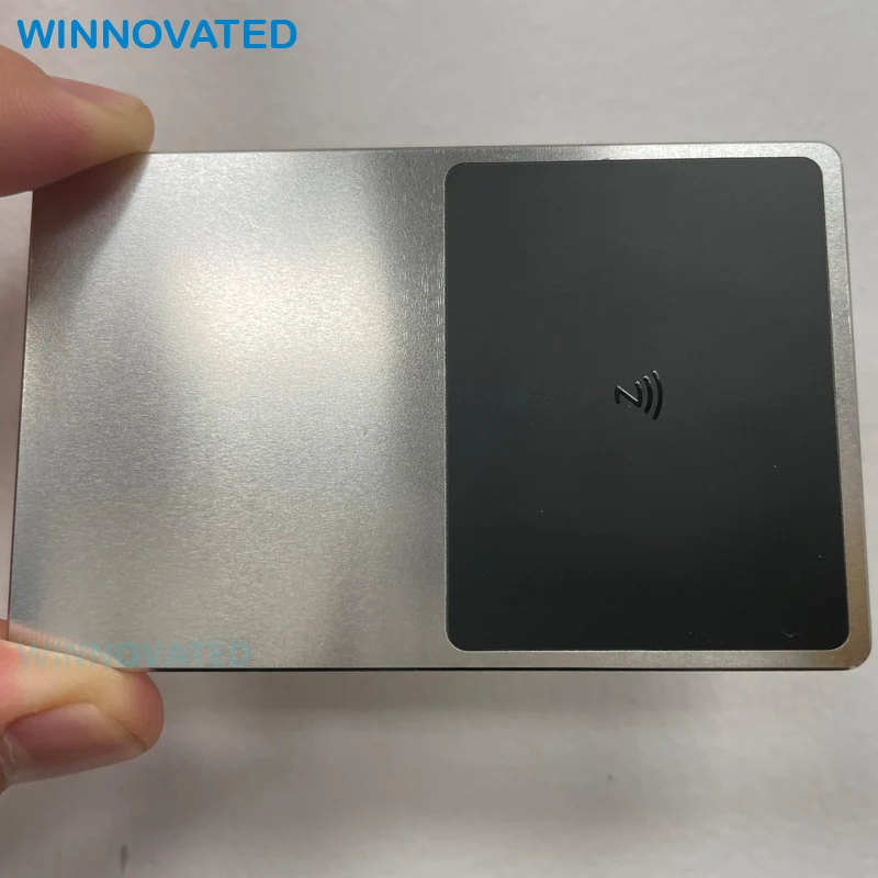 Customized product Custom Gold Silver Black RFID Metal NFC Digital Business Card in Blank - Image 4