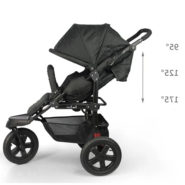 three-wheel stroller shock-absorbing trolley baby and children's light stroller,High view one-key folding three-wheel trolley