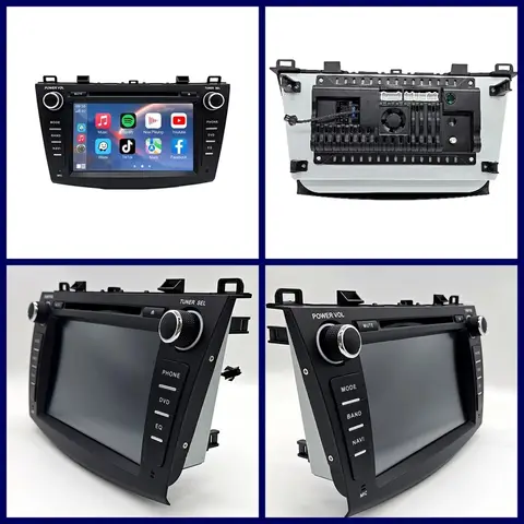 Carplay for Mazda 3 2009-2013 7' GPS Wireless Android Auto WiFi SWC RDS BT FM USB Mirror Link Double Din Car Stereo