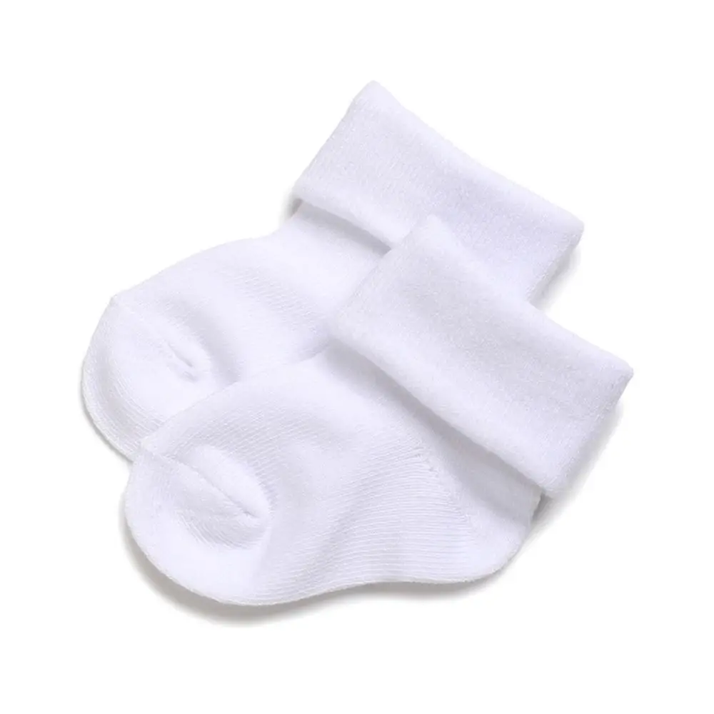 Soft Cotton Lace Socks White Baptism Socks Breathable 0-18 Month Photography Prop Sock Infant