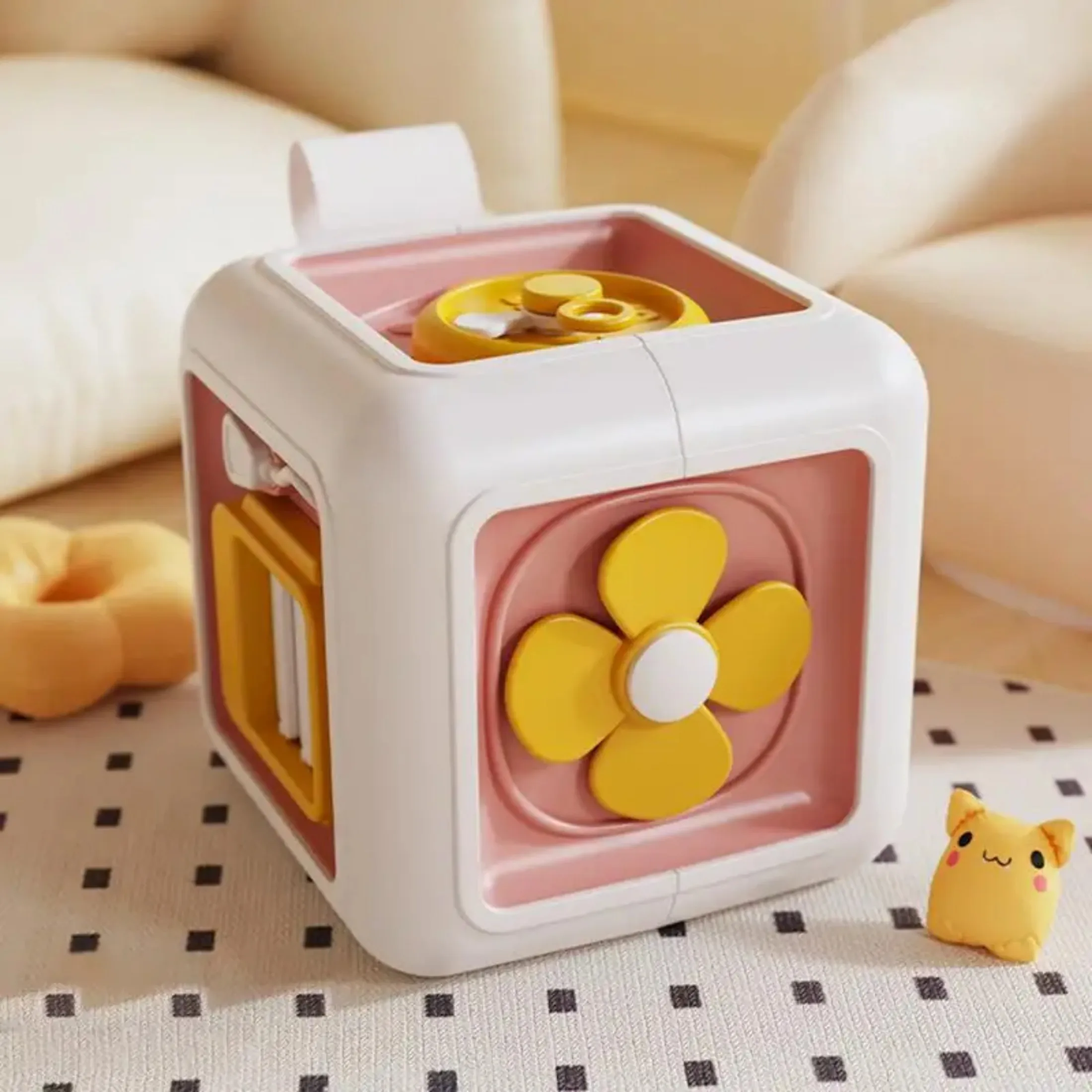 

Развивающие игрушки Монтессори 6-в-1 для младенцев и маленьких детей, доска для занятий, ящик для практических навыков, игрушки-шестигранник