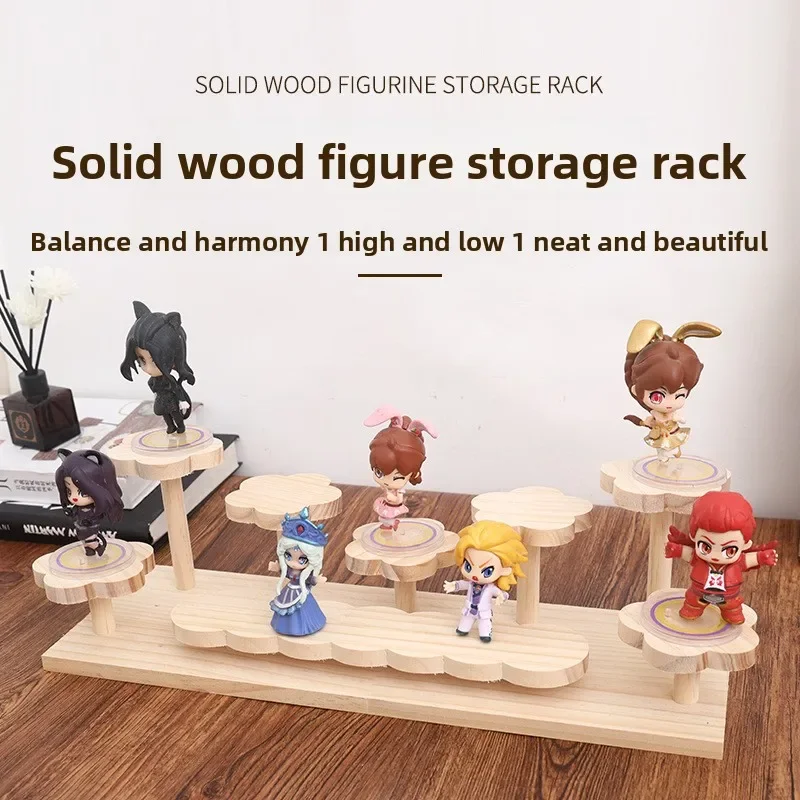 Wooden Storage Rack Toy Shelf Multi-layer Doll Display Shelf Children's Toys Handmade Jewelry Perfume Shelf Home Organization