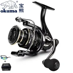 OKUMA Spinning Fishing Reel 2000 - 7000 Ultralight Max Drag 10kg 5.2:1 Surfcasting Spinning Reel Saltwater Jigging Reels