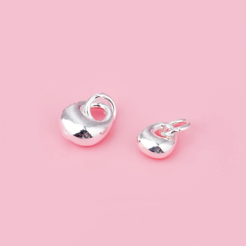 S999 Silver accessories Smooth small handbag pendant Korean version fashion DIY pendant pendant accessories
