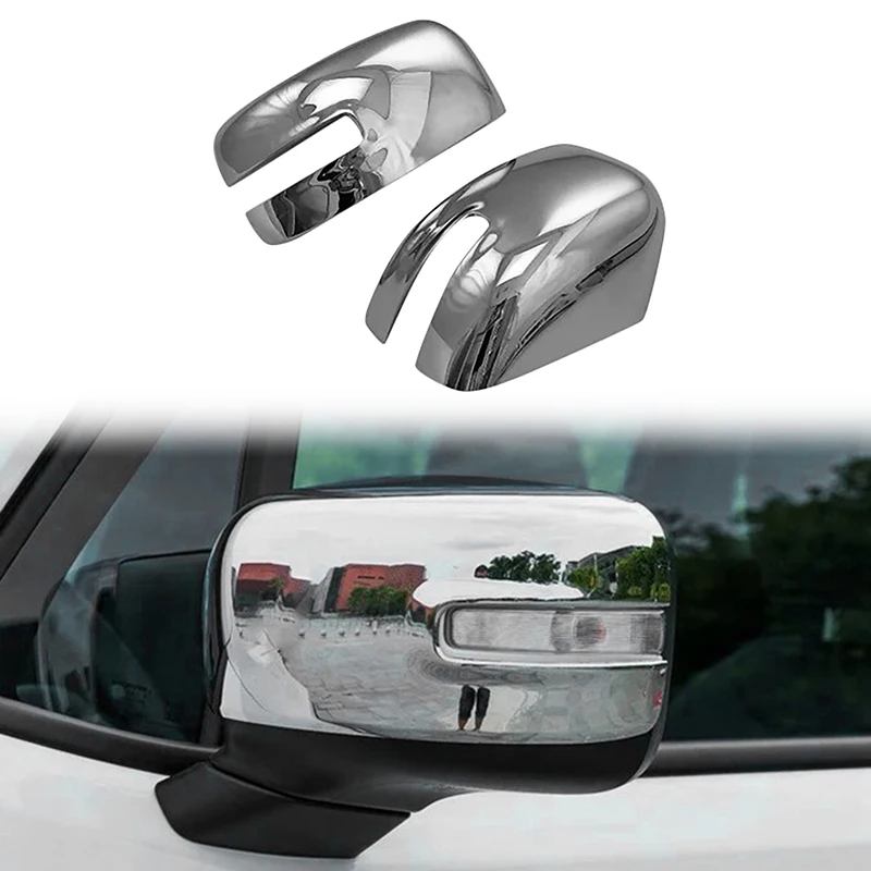 Car Chrome Rear View Rearview Side Glass Mirror Cover Trim Frame Side Mirror Caps for Jeep Renegade 2015-2017