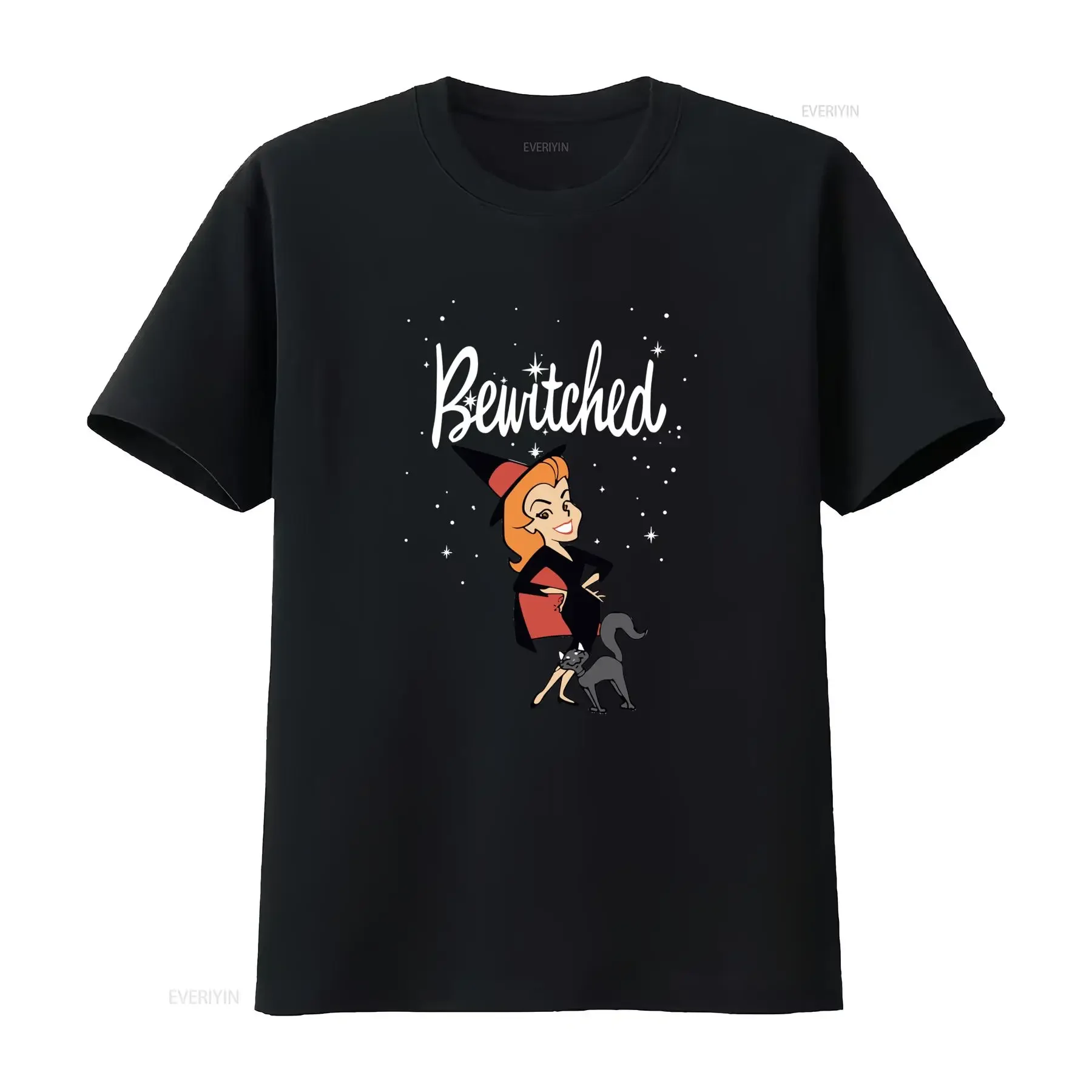 Bewitched Themed T Shirt for Women and Men  Novelty Design Perfect Family Events Friends vintage Washed Unisex Comfortable