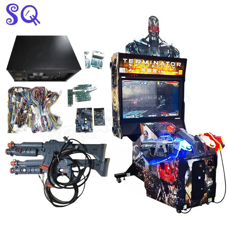 Terminator 4 Simulator Kit Cabinet Adult Street Kits Board Coin Operated For Arcade Shooting Ball Game