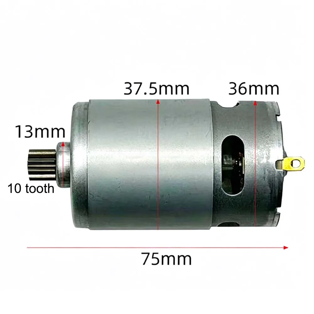 RS550 Type Motor 12V 10 Tooth  Motor Electric Chainsaw Motor For DIY Chainsaw Projects And Hand Saw Machine Assembly