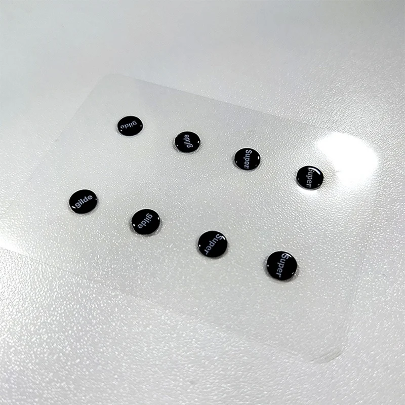 Mouse Pad 1 Piece Glass Mouse Skates Feet Pads Universal Small Round Dots Sticker DIY Mice Pad for Esports Gaming Mouse Color: A