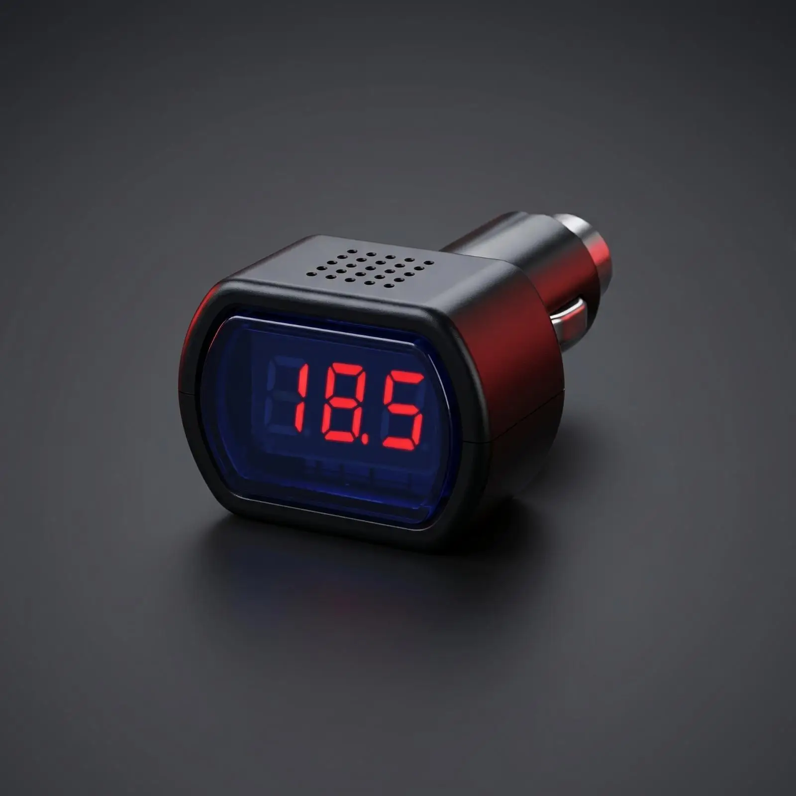 Vehicle Voltage Monitor Compact Plug in Auto Voltmeter LED Display Car Battery Tester for Road Trips