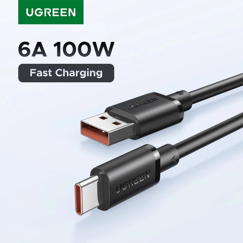 UGREEN 6A 100W for Huawei Honor USB-C Charging Cable Type-C Cord 100W 88W 66W 40W Only for Huawei Honor Partial Phones PVC Cable