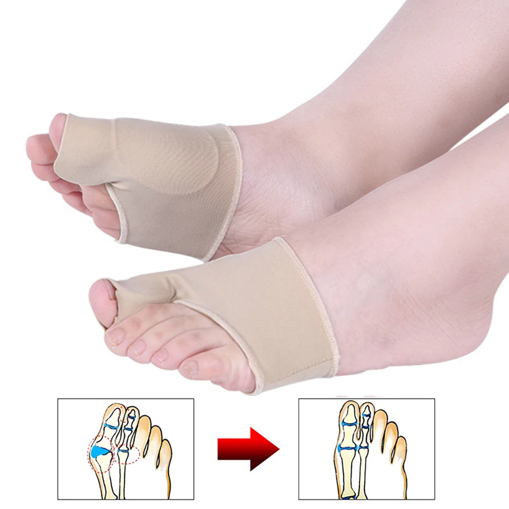 2 Stück Große Zehenspreizer-Schienen zur Korrektur von Hallux Valgus, Fußpflege-Socken für die Fußpflege, Schutz für Füße mit Hallux Valgus