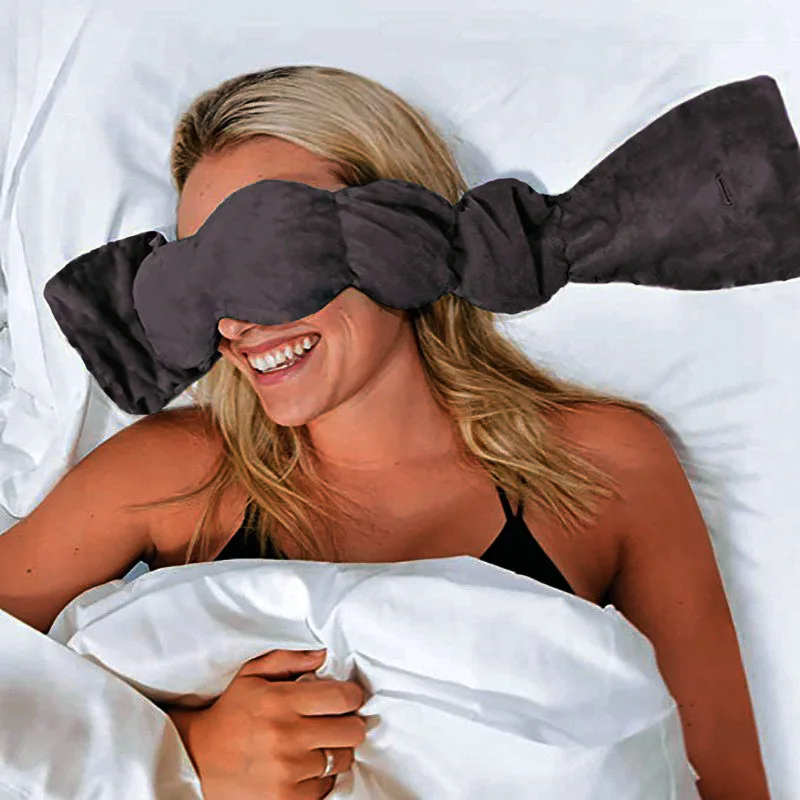 

Weighted Gravity Eye Mask Light Blocking Sleep Aid for Men & Women Travel Blindfold Pressure Relaxation Deep Sleep Tool