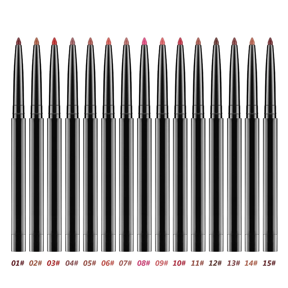 Private Label Lip Liner Niestandardowe logo Wegański hurtowy makijaż 2 w 1 Kredka do ust Wielofunkcyjna kredka do brwi