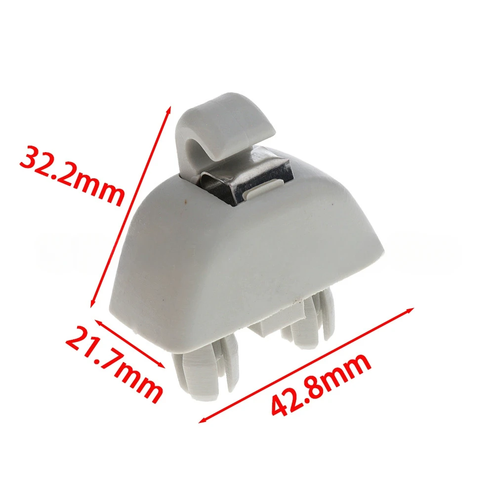 For Audi A6 C6 VW Passat B7 Polo Up! Skoda CITIGO RAPID Seat MII Sun Visor Hanger Clip Holder 6RD857561Y20 6R0857561Y20 Hooks
