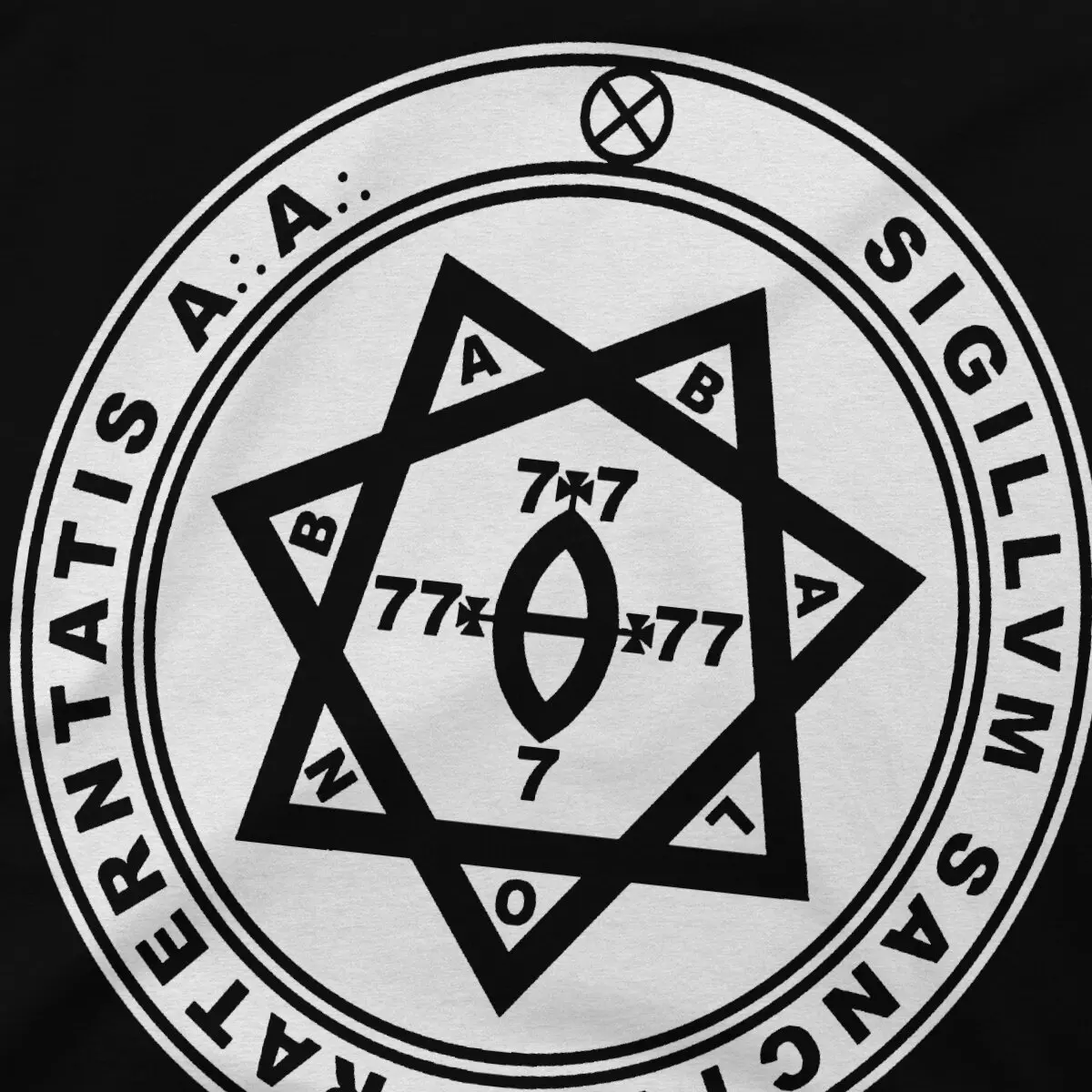 Aleister Crowley Seal - Occult - Thelema Man\'s TShirt Freemasonry O Neck Short Sleeve 100% Cotton T Shirt Top Quality Gift Idea