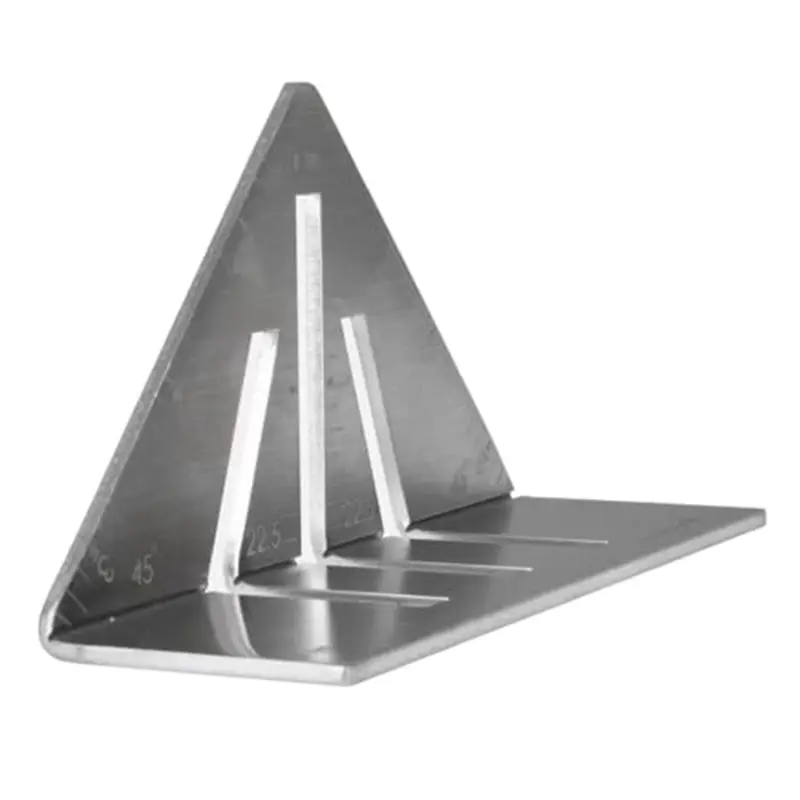22.5°-90° Miter Square Ruler High Precision Miter Triangle Ruler For Square Tubing,Round Pipes, Angle Iron, Flat Stee