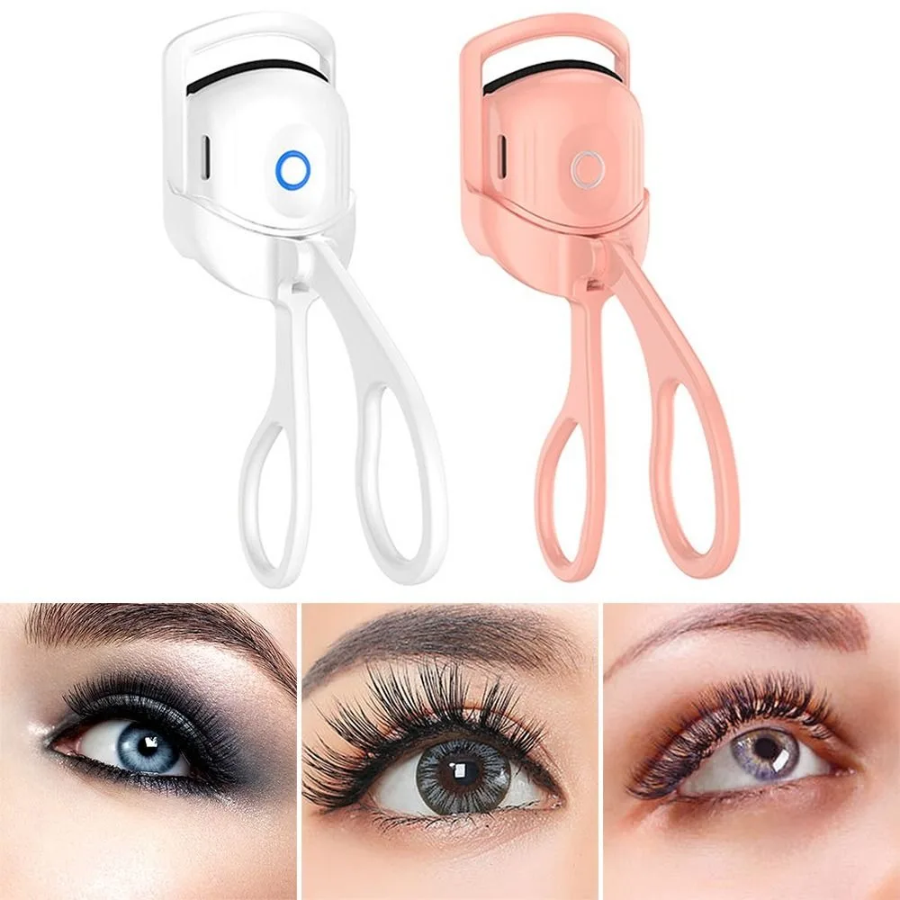 USB Charging Model Electric Eyelash Curler Separates Lashes Natural Effect Eyelashes Auxiliary Long Lasting Fast Heating