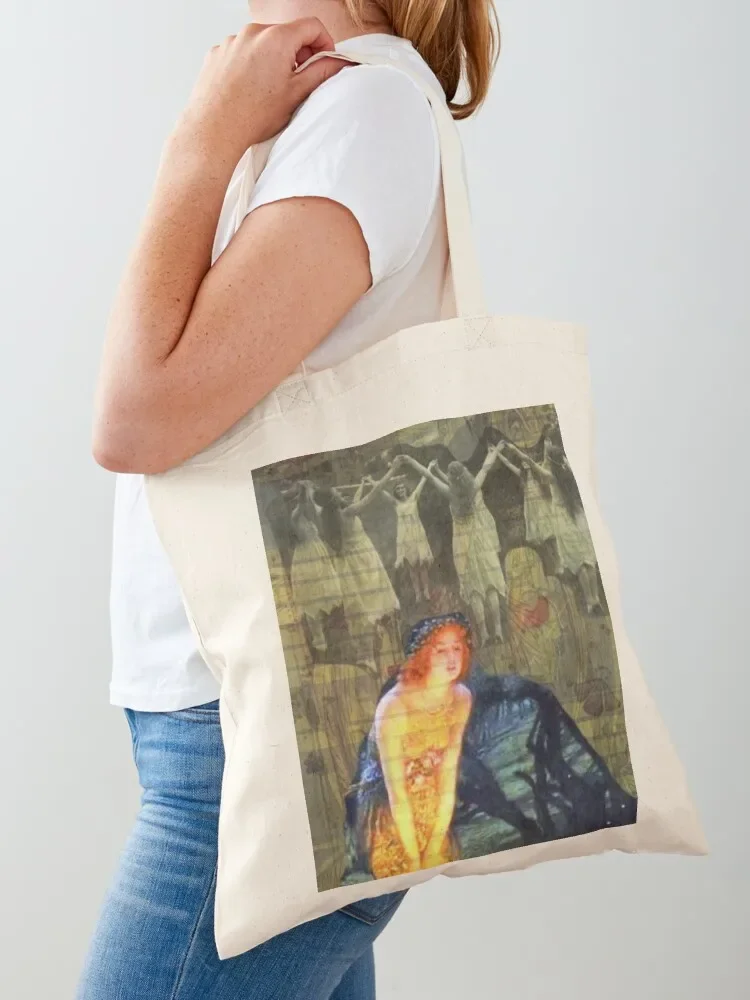 

Fairies and White Witches Tote Bag tote bag woman shopping bag shopping cart bags