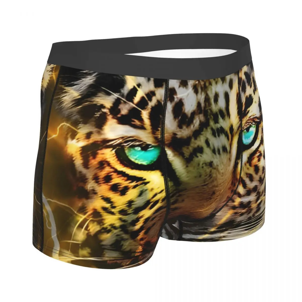 Space Galaxy Wolf Underpants Cotton Panties Man Underwear Sexy Lightning Leopard Shorts Briefs