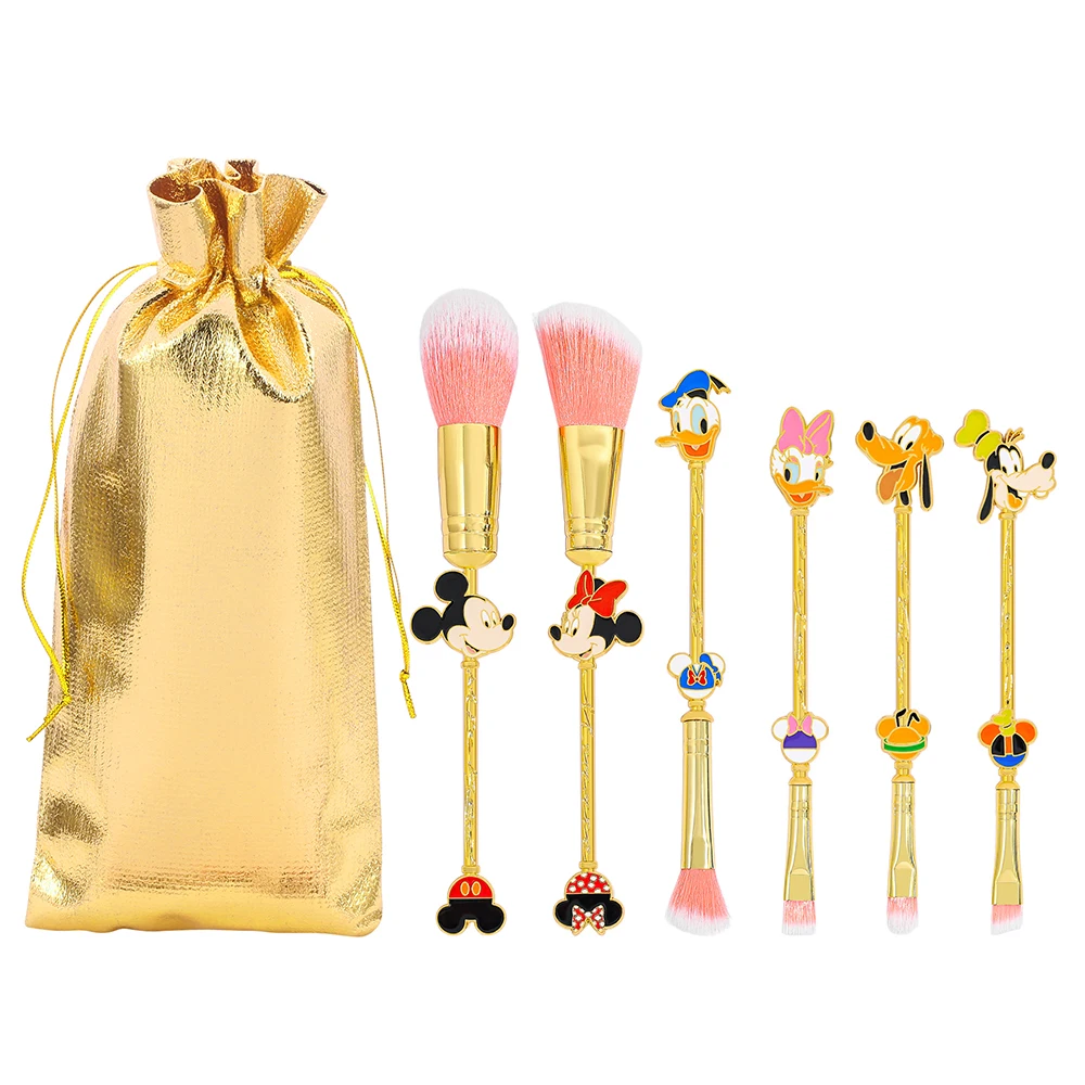

Disney Mickey makeup brush set, metallic texture, cute cartoon Minnie eyeshadow brushes
