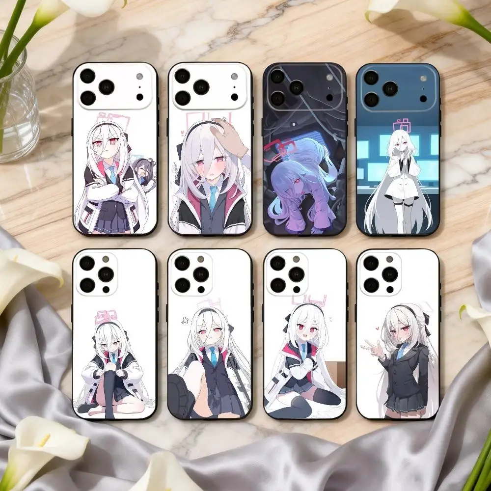 

K-Kei Cute B-Blue A-Archive Phone Case Silicone Soft For IPhone 17pro 16 15 14 13 12 11 X XR Plus Pro Max Plus