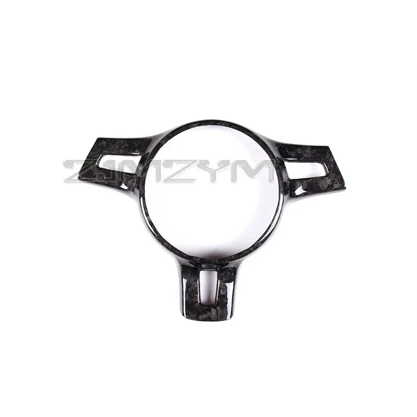 Copertura del telaio decorativo del volante dell'auto aggiornata per Porsche 911 Boxster 2010-2015 Accessori auto per auto in vera fibra di carbonio
