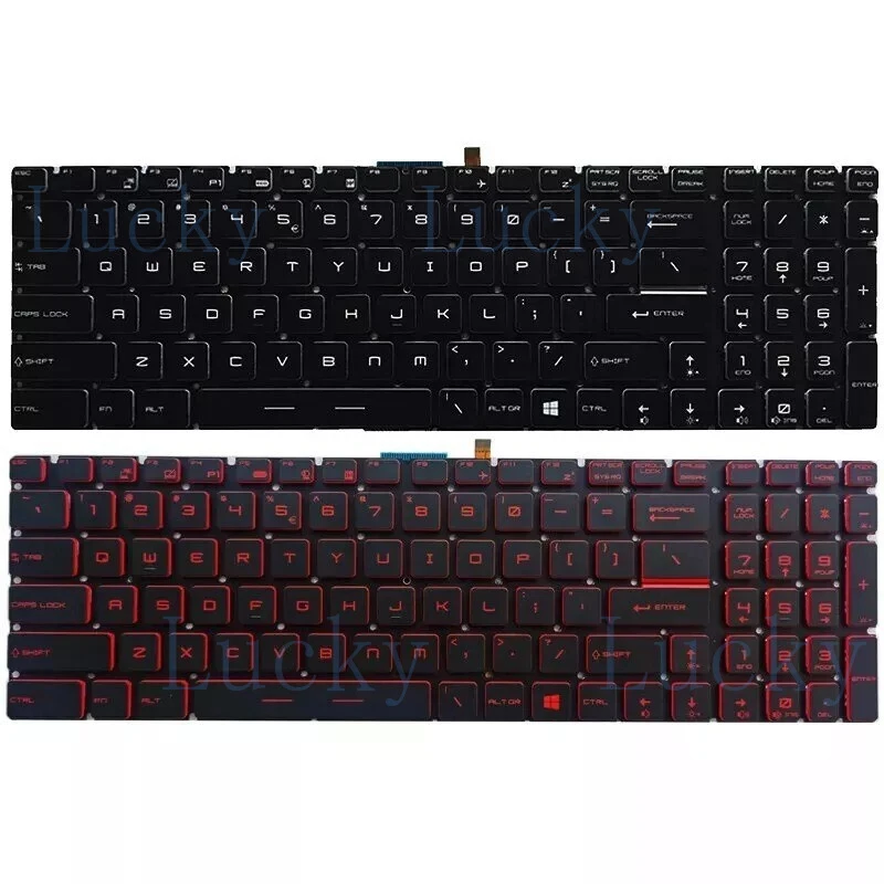 f  NEW US Keyboard FOR MSI GP62 GP72 GL62 GP62VR GP62MVR GP72MVR With Backlit