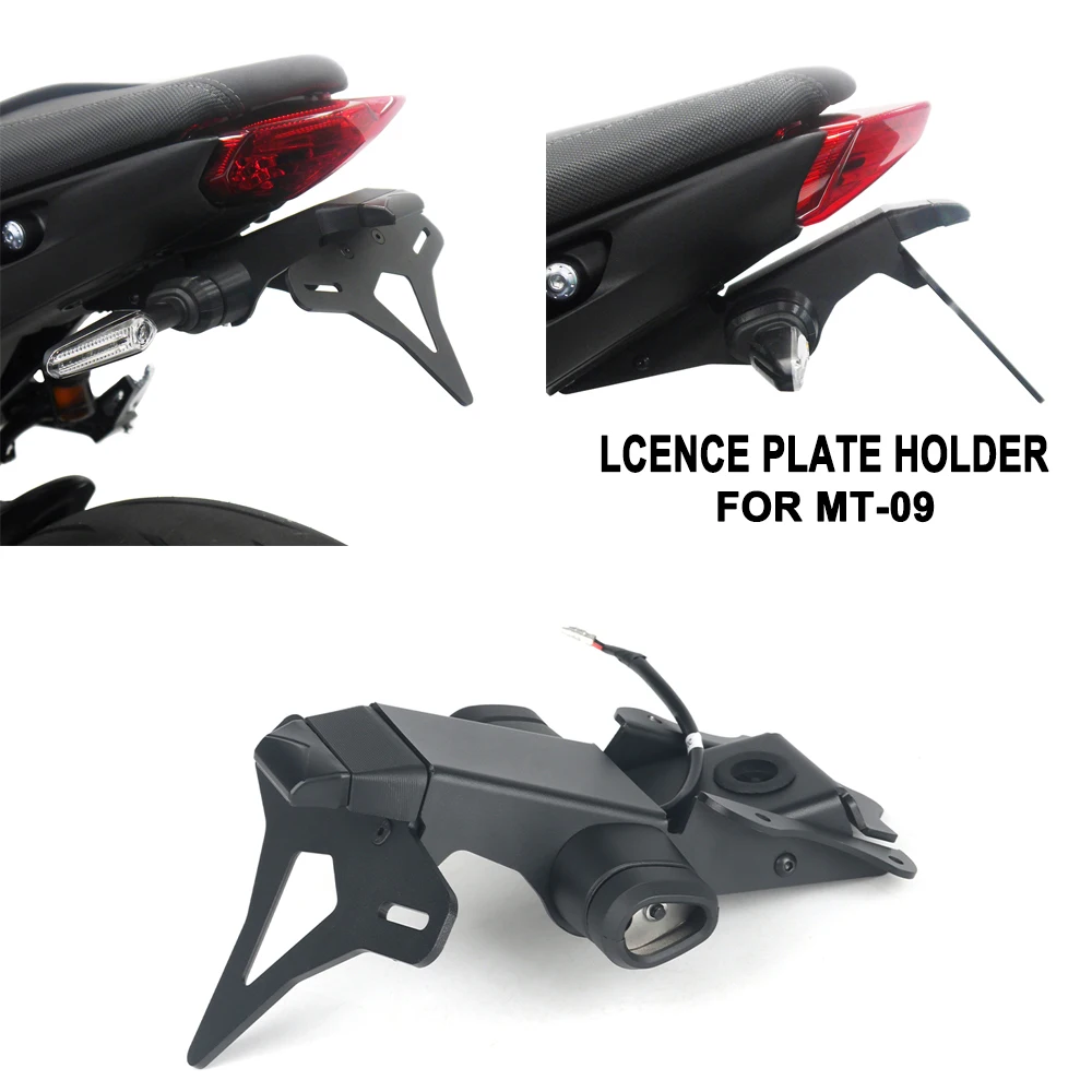 Motorcycle Rear Short Tail Stock Tidy License Plate Holder Tailstock Bracket Kit For Yamaha MT-09 MT09 MT 09 2021 2022 2023 2024