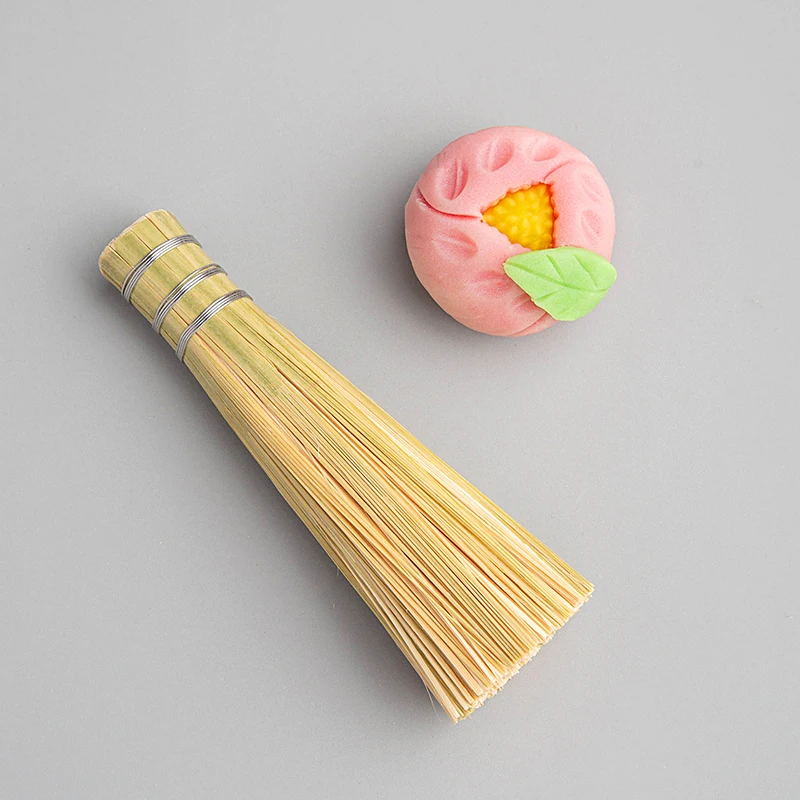 Japanese wagashi tool fruit bamboo brush for practice and cutting