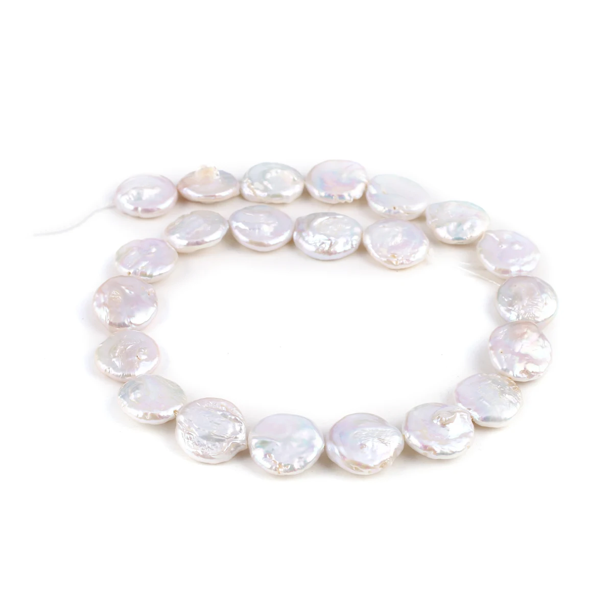 Natural Freshwater Pearl Baroque Pearl Beaded Discs Shape Loose Beads for Jewelry Making DIY Necklace Bracelet Accessories Gifts