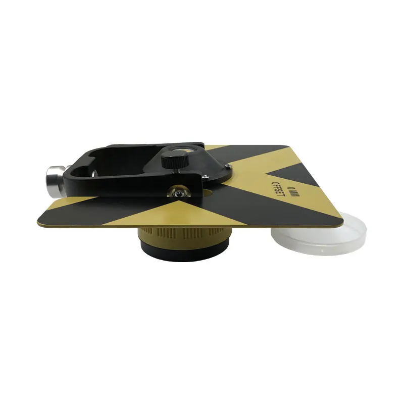 Yellow Single Prism Compatible For Top-con Total Station Surveying Constant -30/0mm 5/8x11 Female Thread Metal Holder