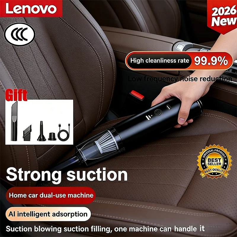 

Lenovo PortablePet Car Vacuum Cleaner Dust Collector Cleaning Car Vacuum Cleaner Powerful Suction Electric Wireless Smart Home