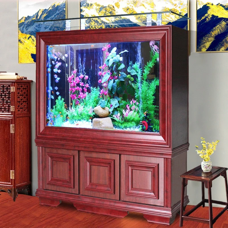 

Fish tank aquarium, Chinese ecological glass living room for home use