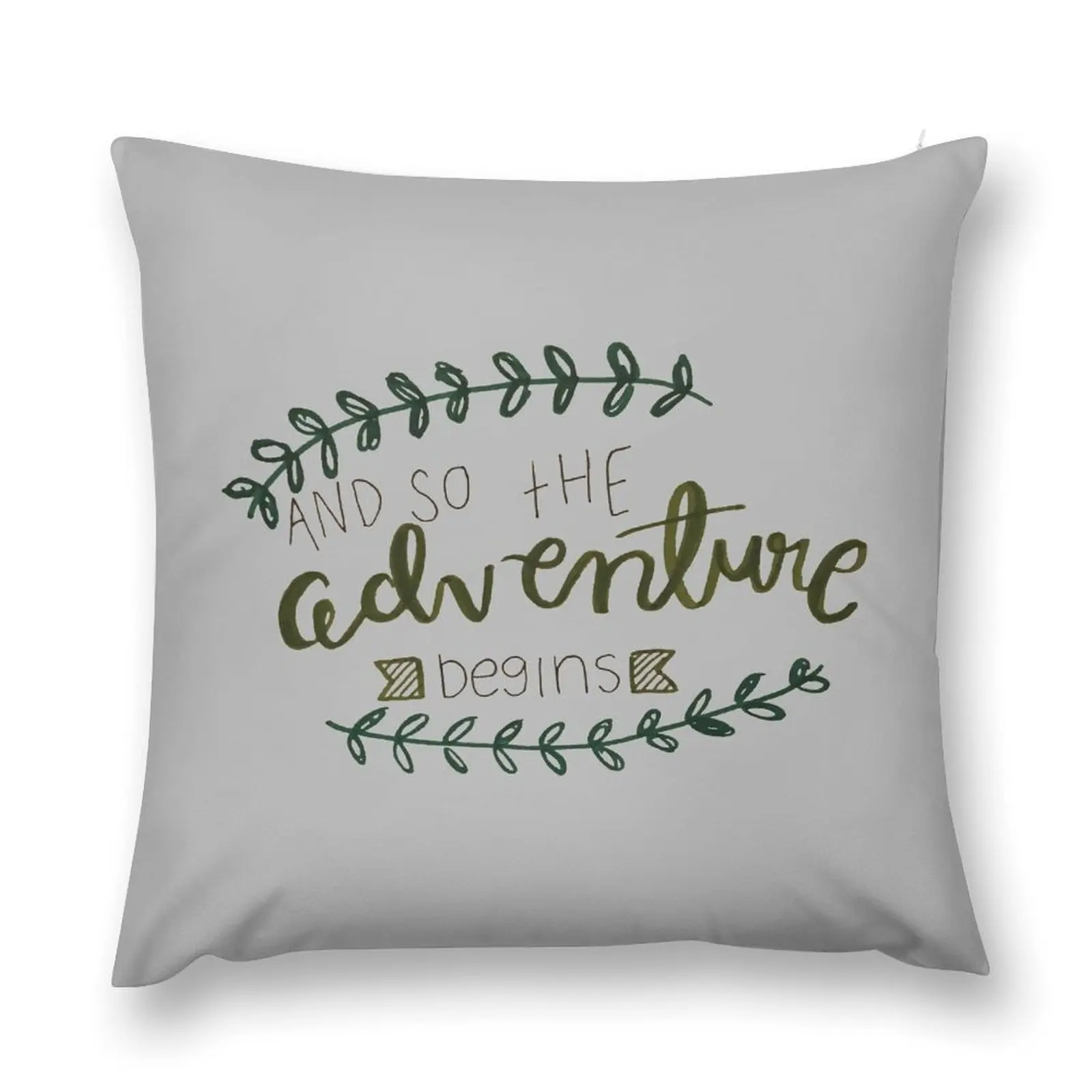 

And So The Adventure Begins Throw Pillow Sofa Cushions Covers luxury throw pillow covers pillow