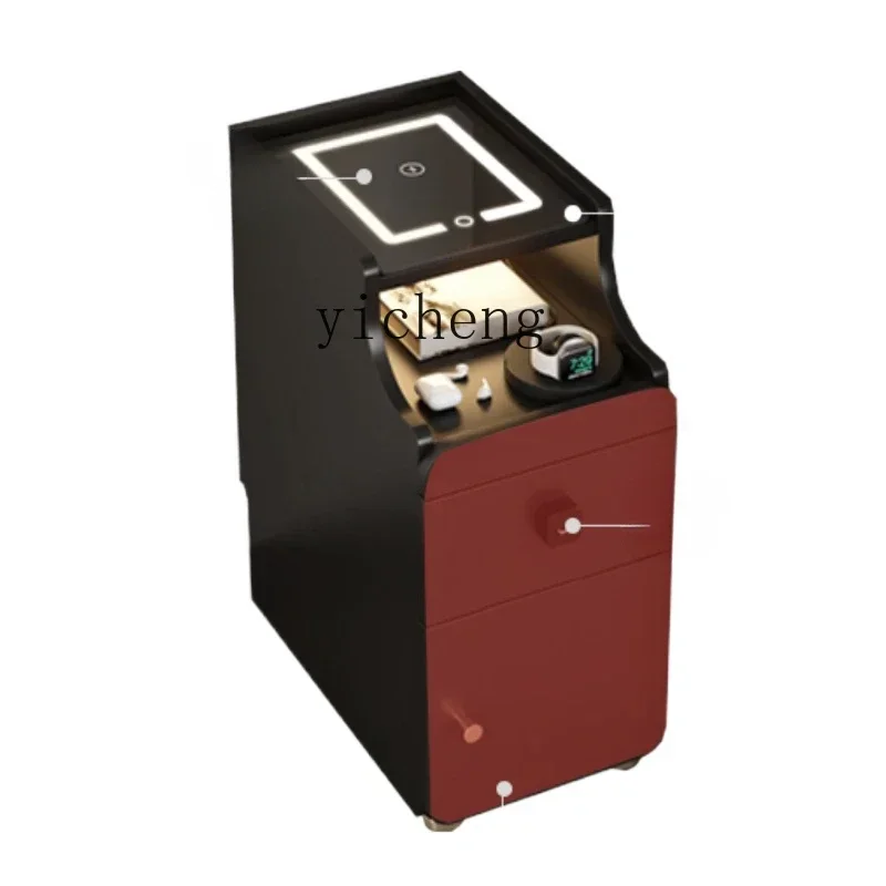 b11- smart bedside table simple modern small bedroom bedside extremely narrow seam bedside password cabinet