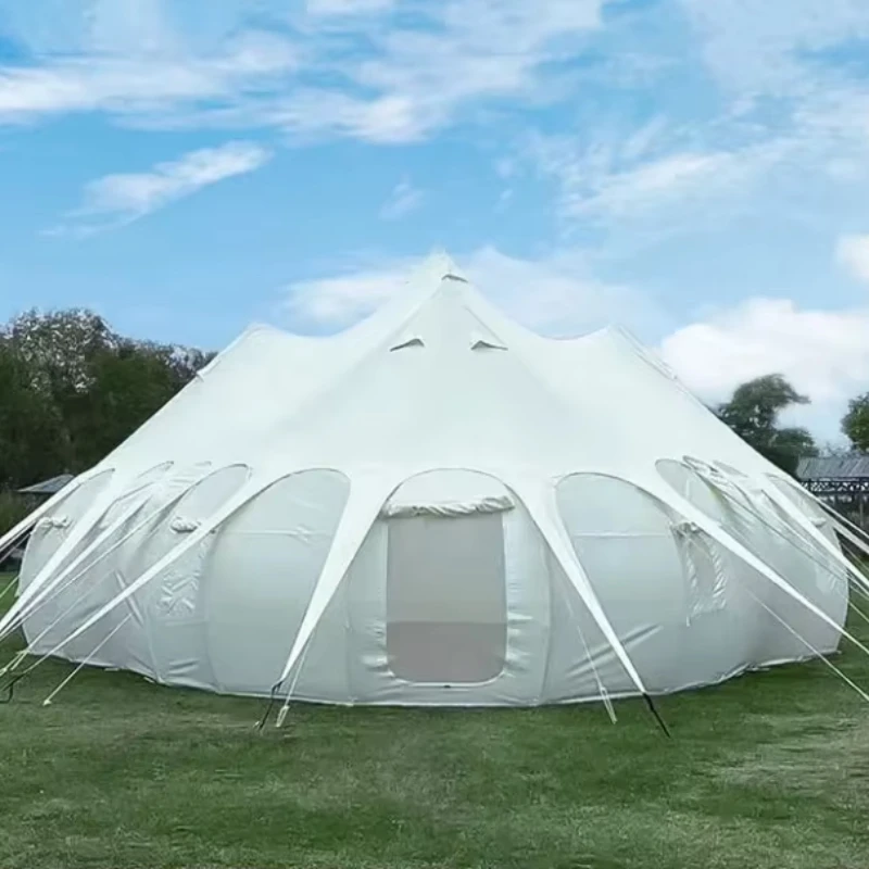 

60-80 people outdoor wedding party event tent large beach sunshade fly tarp steel frame