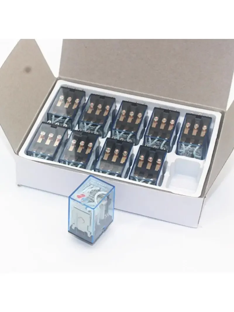 10 sztuk mikro mini przekaźnik HH53P MY3NJ MY3 11-Pin DC12V/DC24V/DC110V/AC220V cewka ogólnego przeznaczenia pośredni elektromagnetyczny — zdjęcie 2