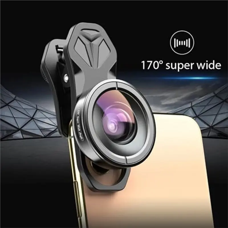 External Phone Lens 170 Degree Ultra Wide Angle HD Camera Phone Lens Kit For All Smartphones-A32R