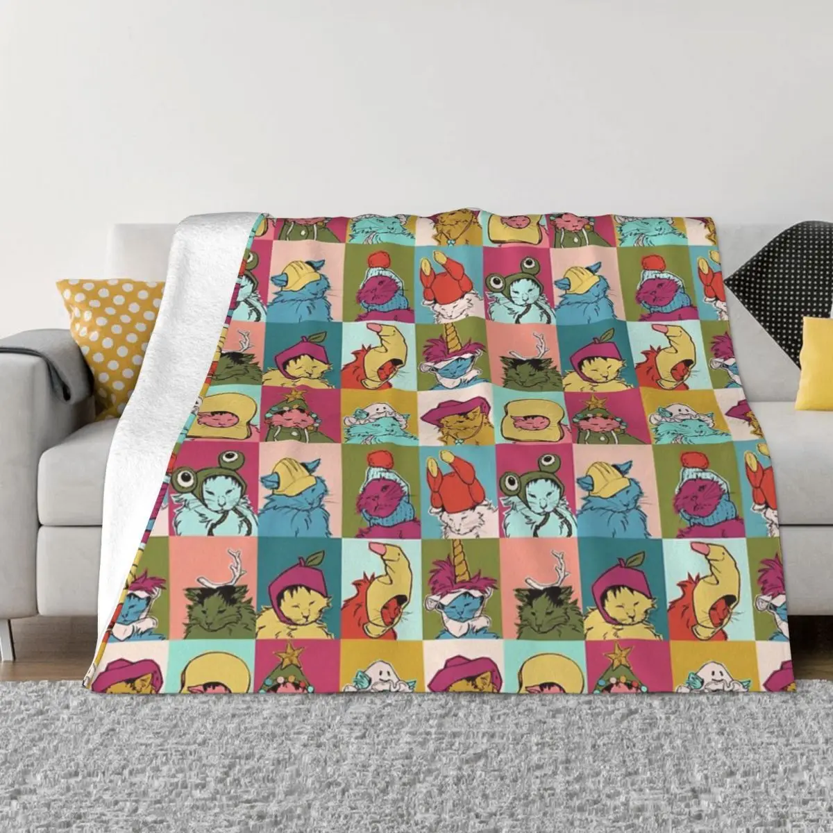 Pot Roast Hats Quilt Blanket Throw Blanket Thin Wadding Blanket Throw Blanket